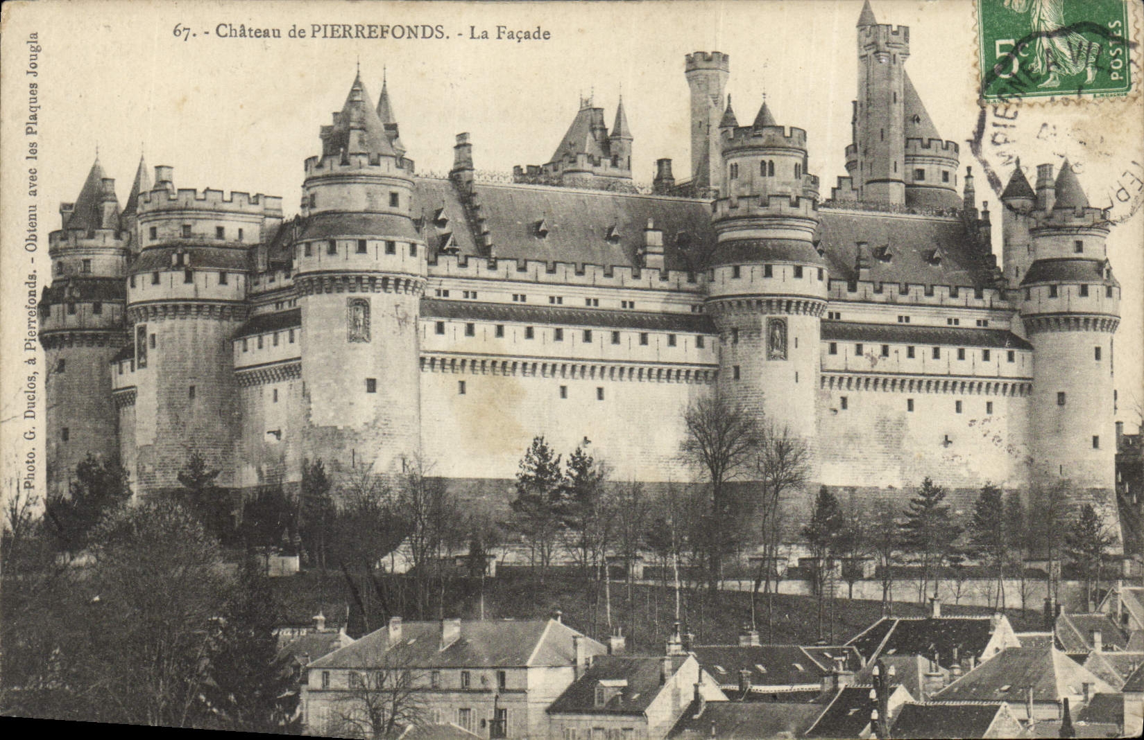 CPA Chateau de Pierrefonds La Facade 