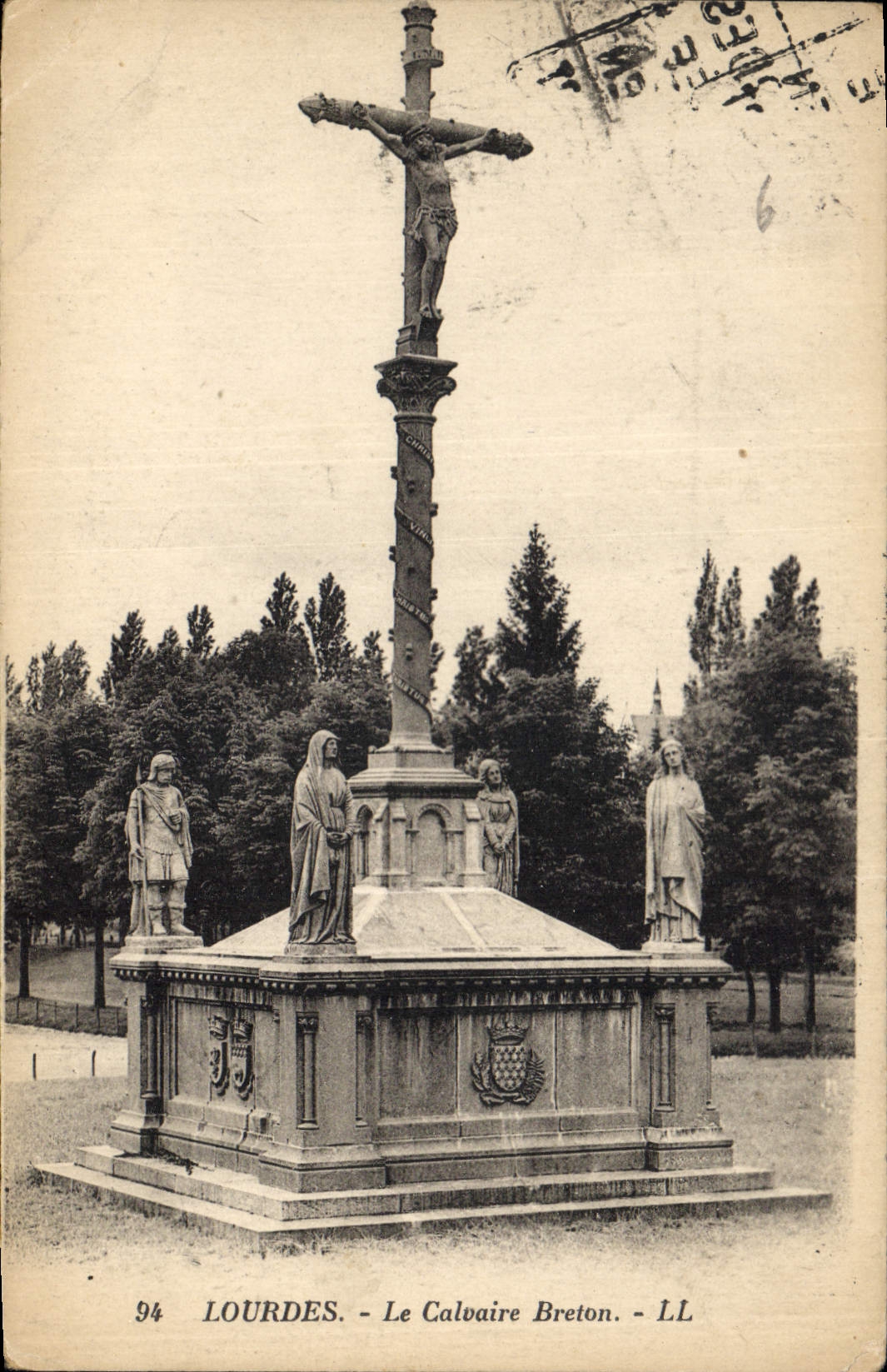 CPA Lourdes Le Calvaire Breton 