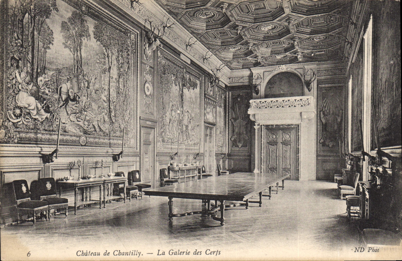 CPA Chateau de Chantilly La Galerie des Cerfs