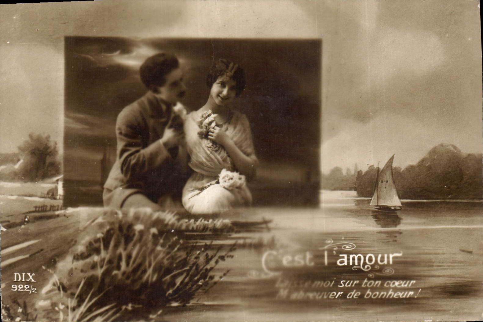 CPA C'est l'amour Femme