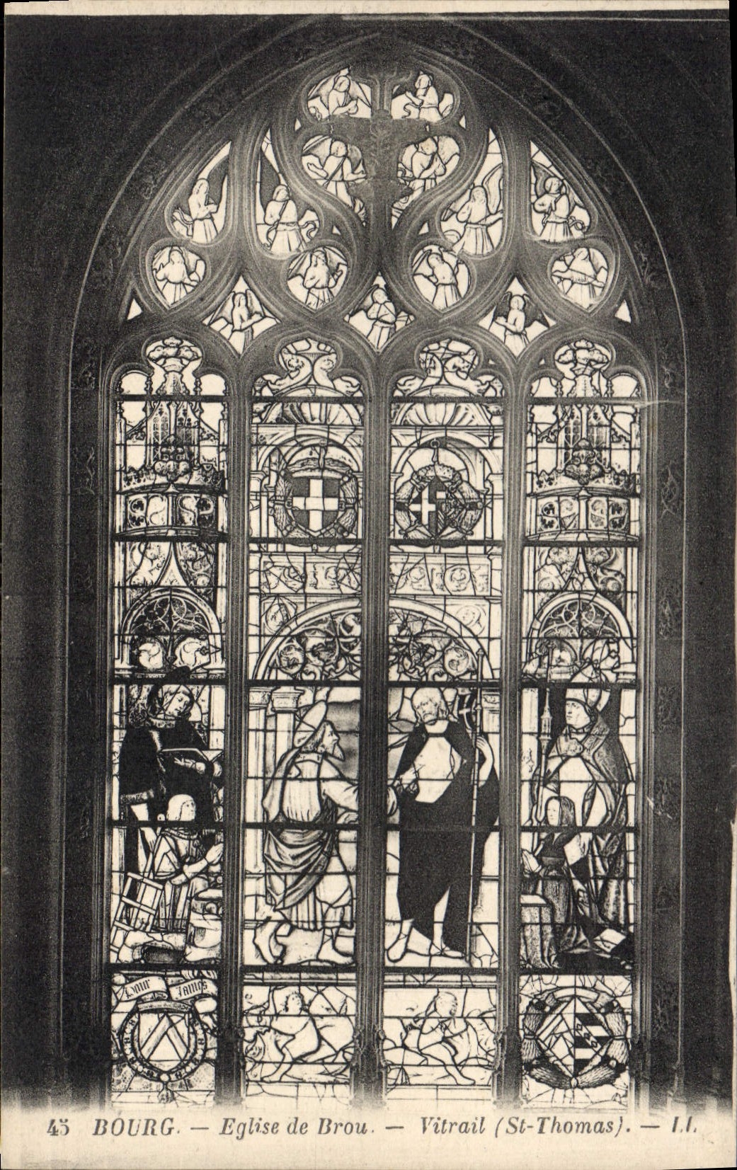 CPA Eglise de Brou Vitrail St. Thomas