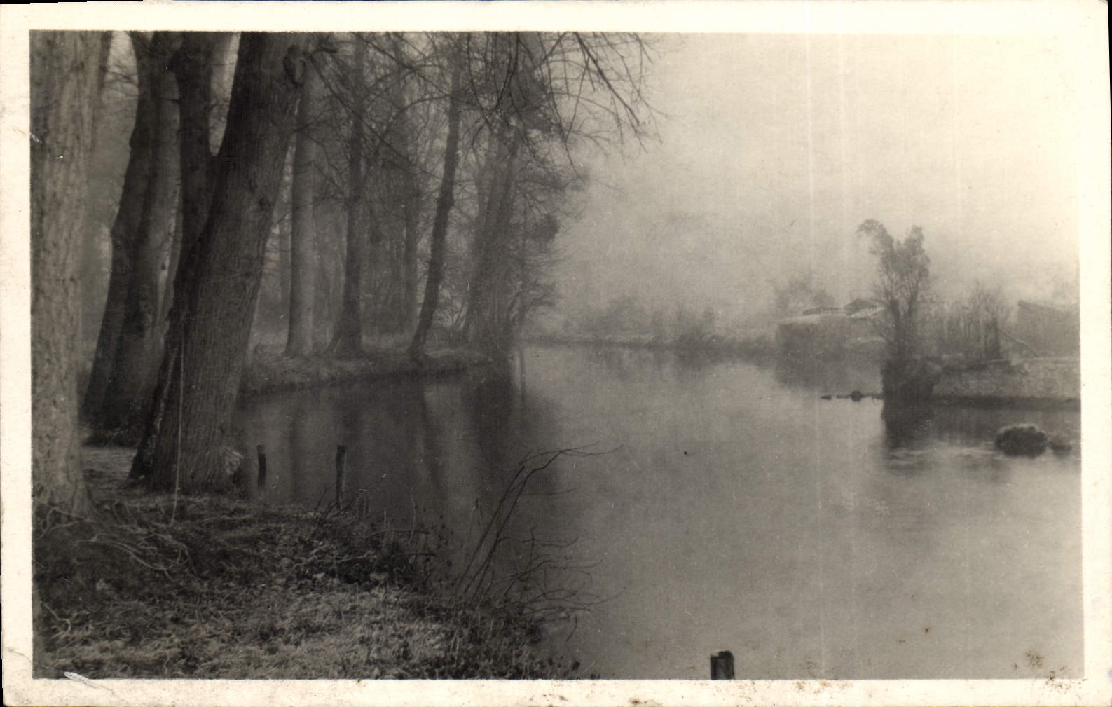 CARTE PHOTO Bord d'eau