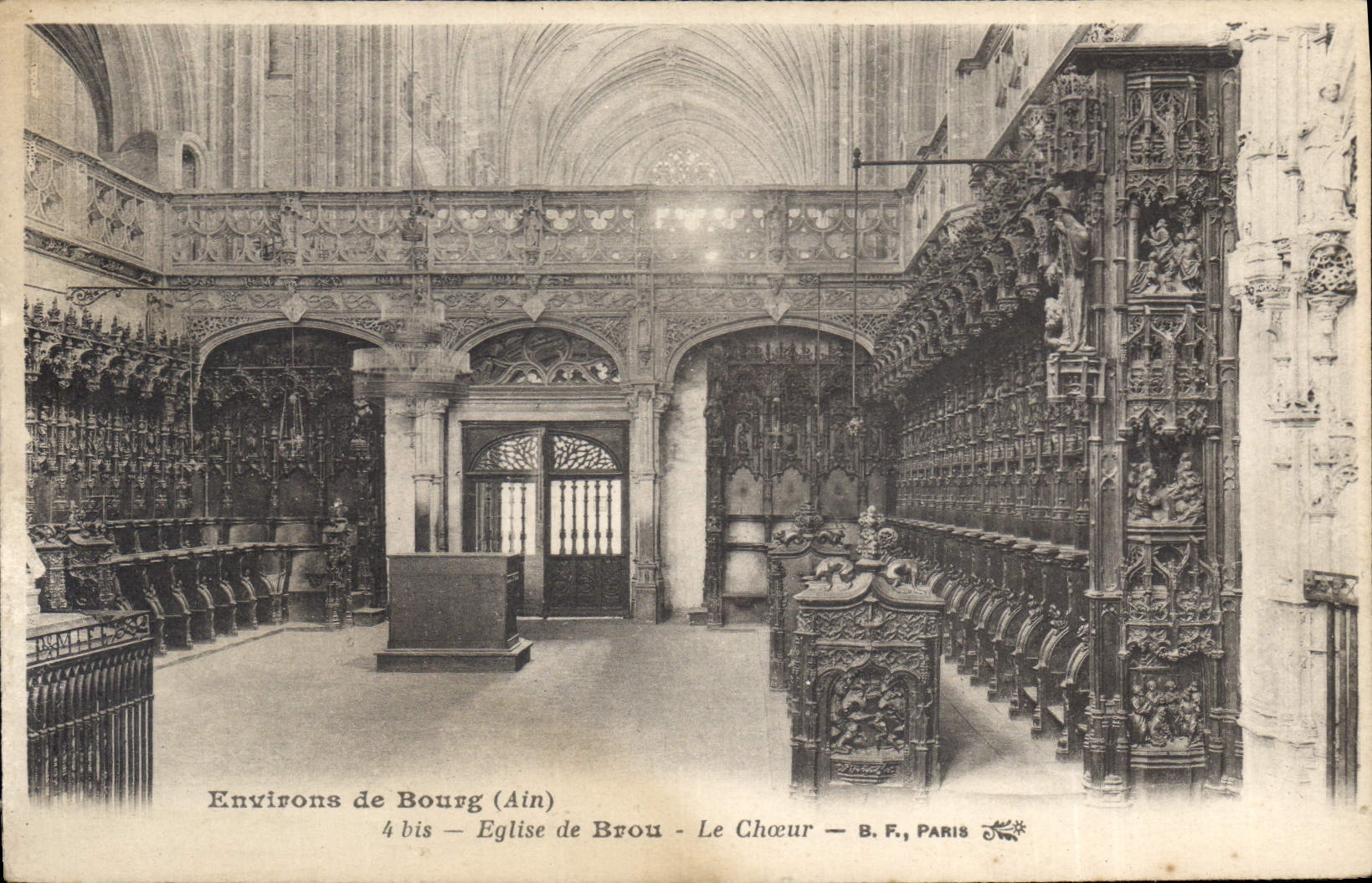 CPA Eglise de Brou Le Choeur 