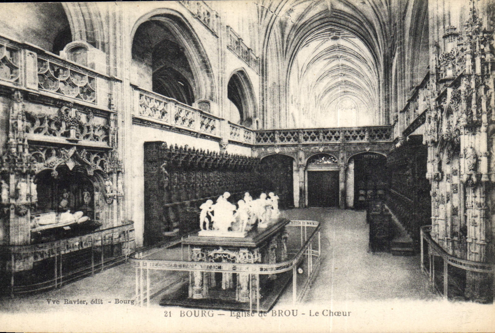 CPA Eglise de Brou Le Choeur 