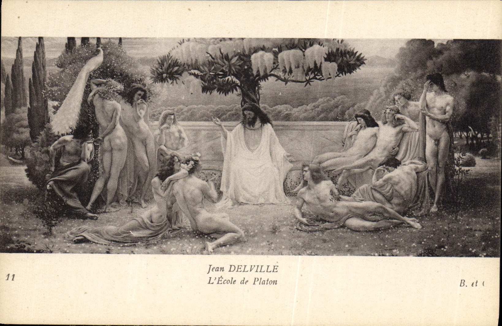 CPA Jean Delville L'Ecole de Platon 