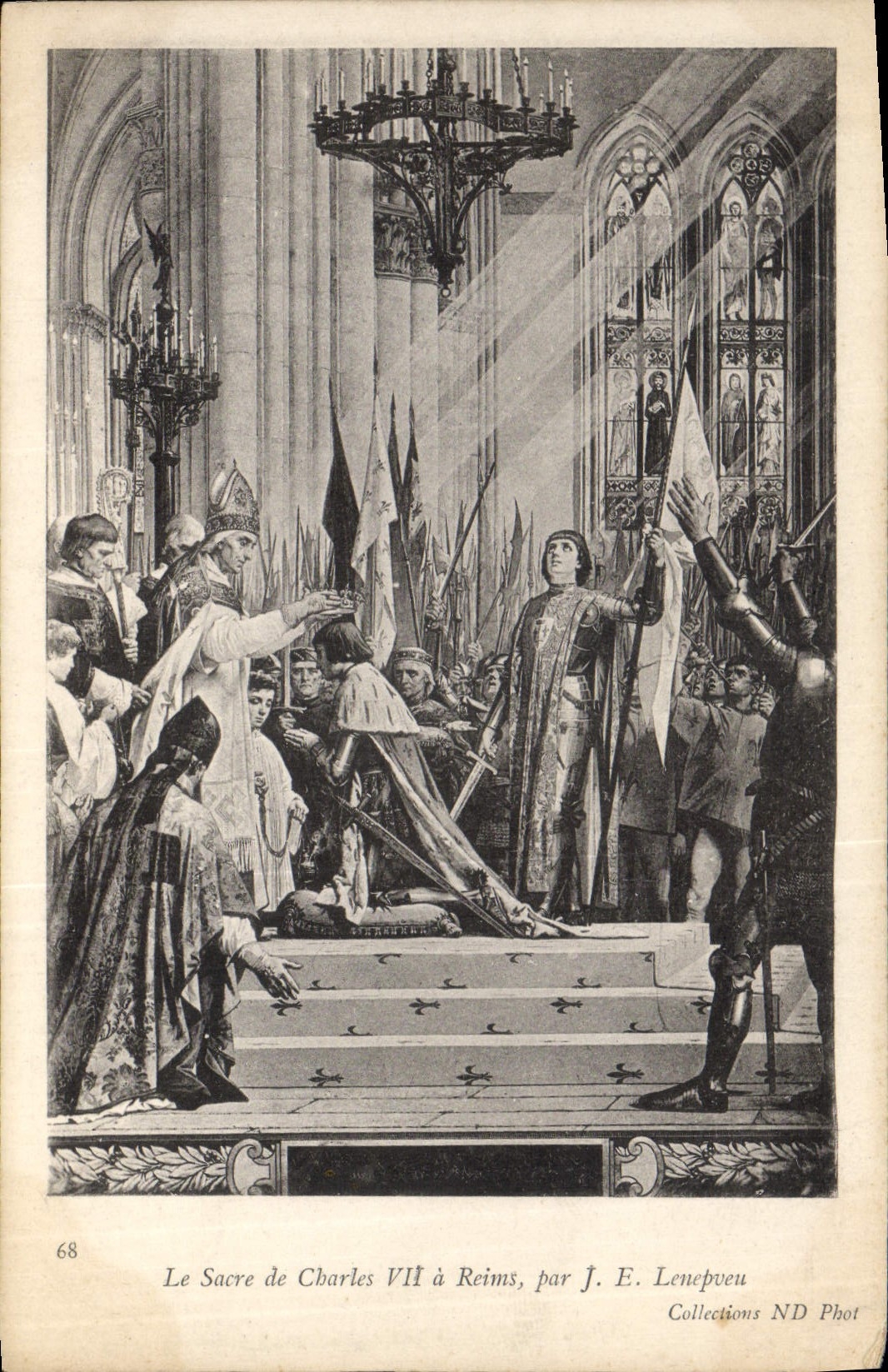 CPA Le Sacre de Charles VII a Reims Jeanne d'Arc