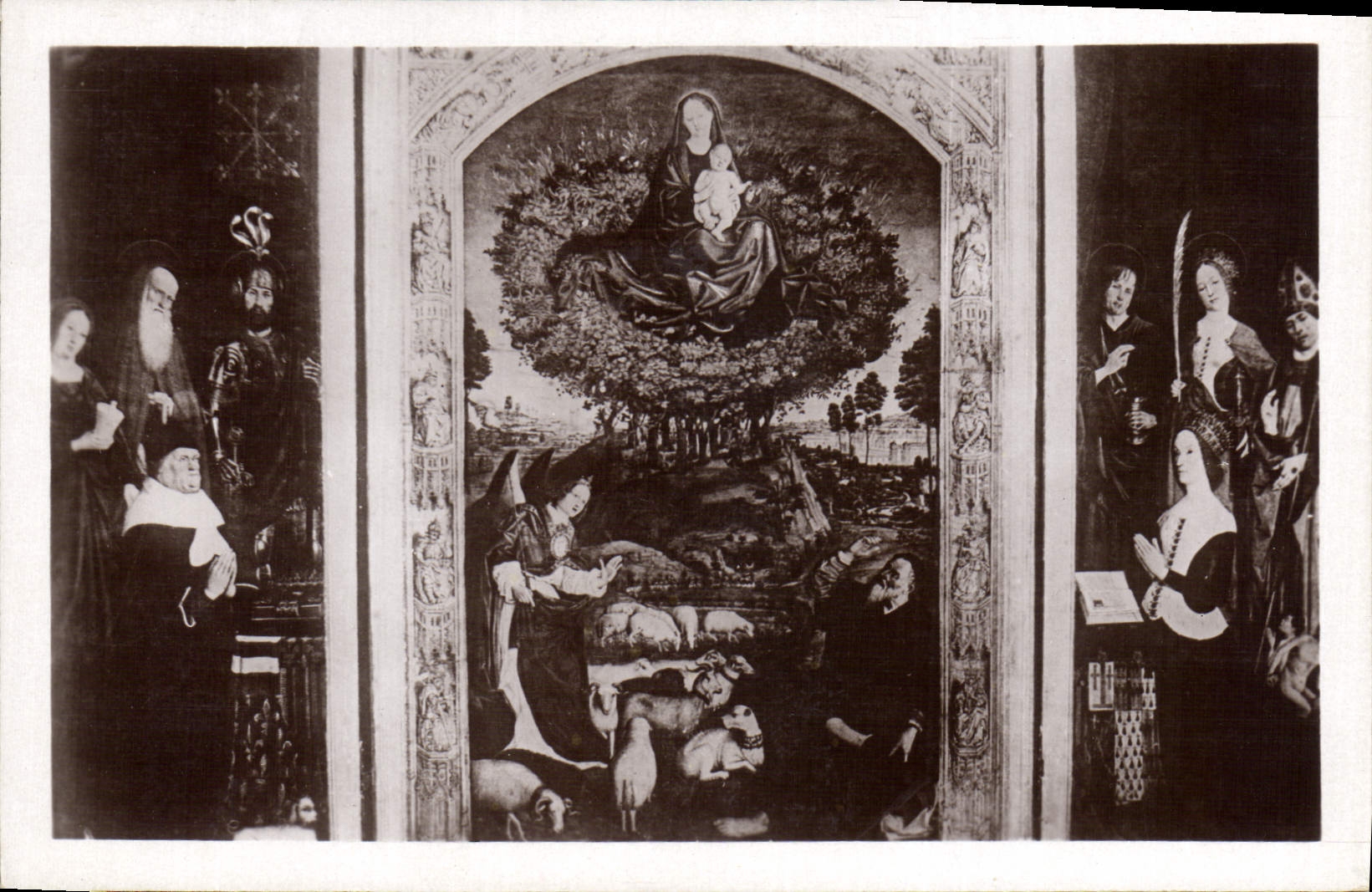 CPA Aix en Provence athedrale en Provence Cathedrale Saint Sauveur Le Buiison Ardent par Nicolas Fro