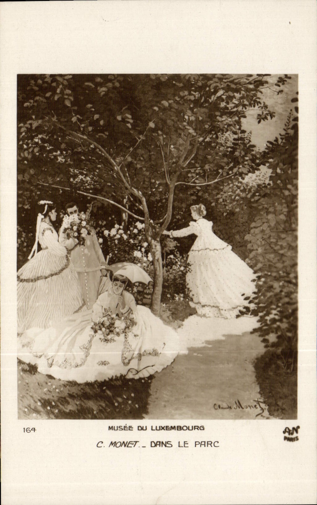 CPA Musee du Luxembourg C Monet Dans le Parc 
