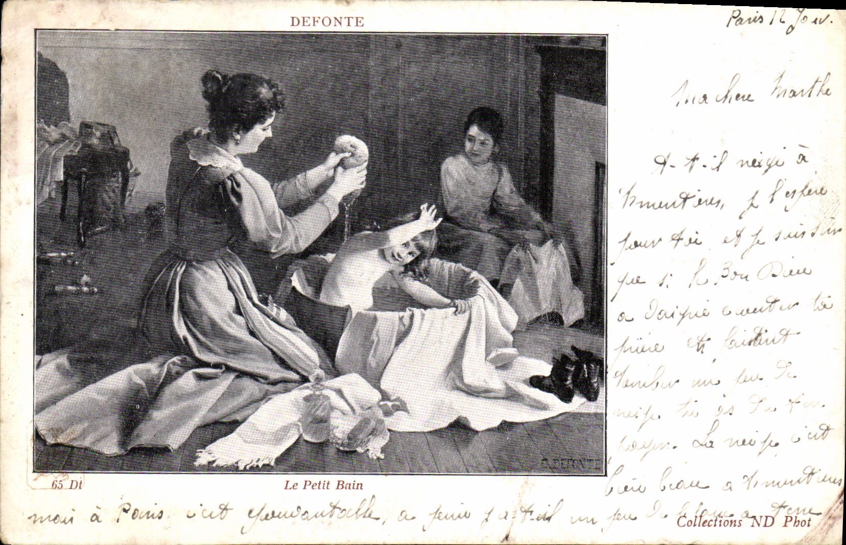 CPA Defonte Le Petit Bain 