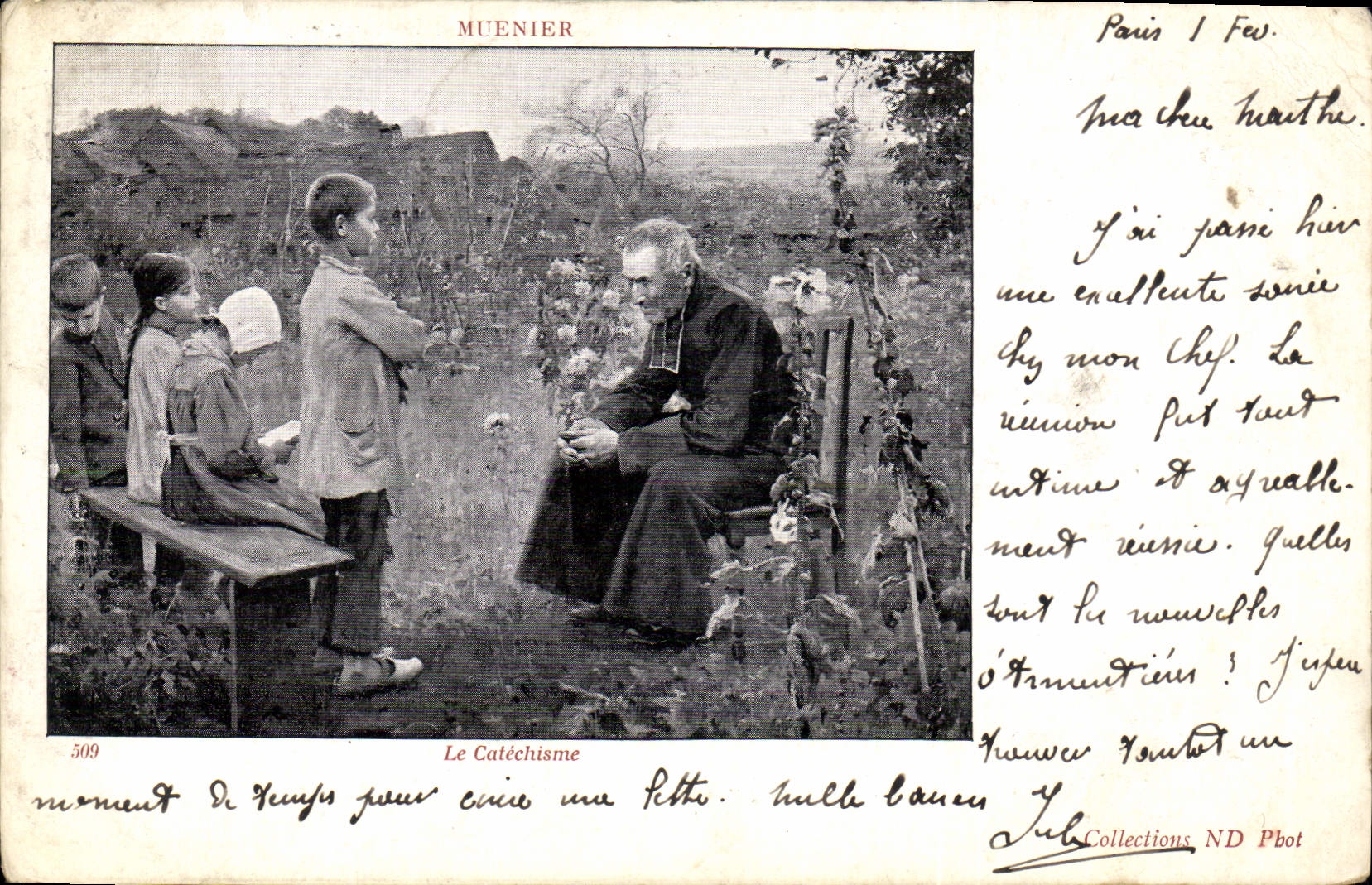 CPA Muenter Le Catechisme 