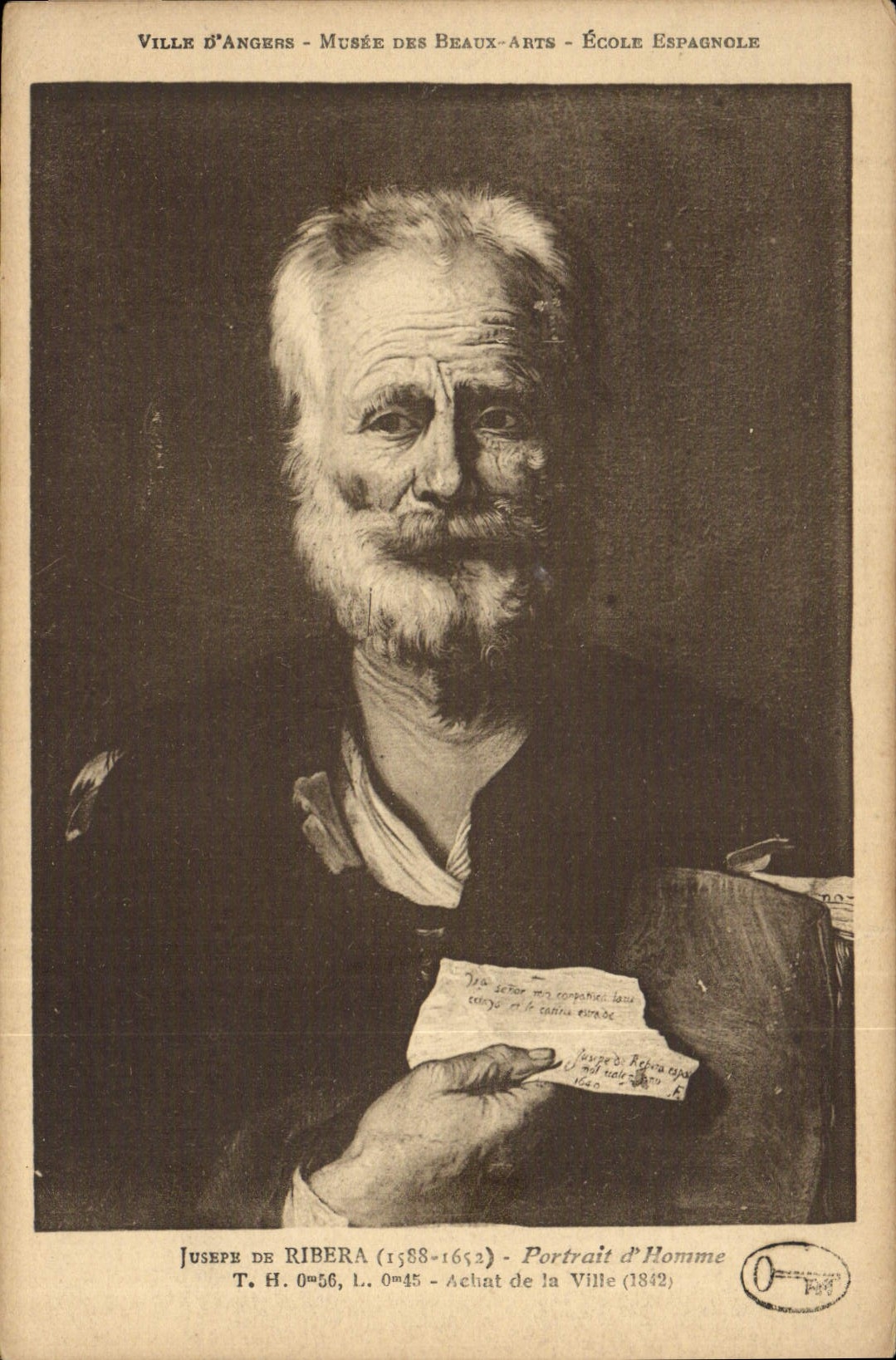 CPA Joseph de Ribera Portrait d'homme