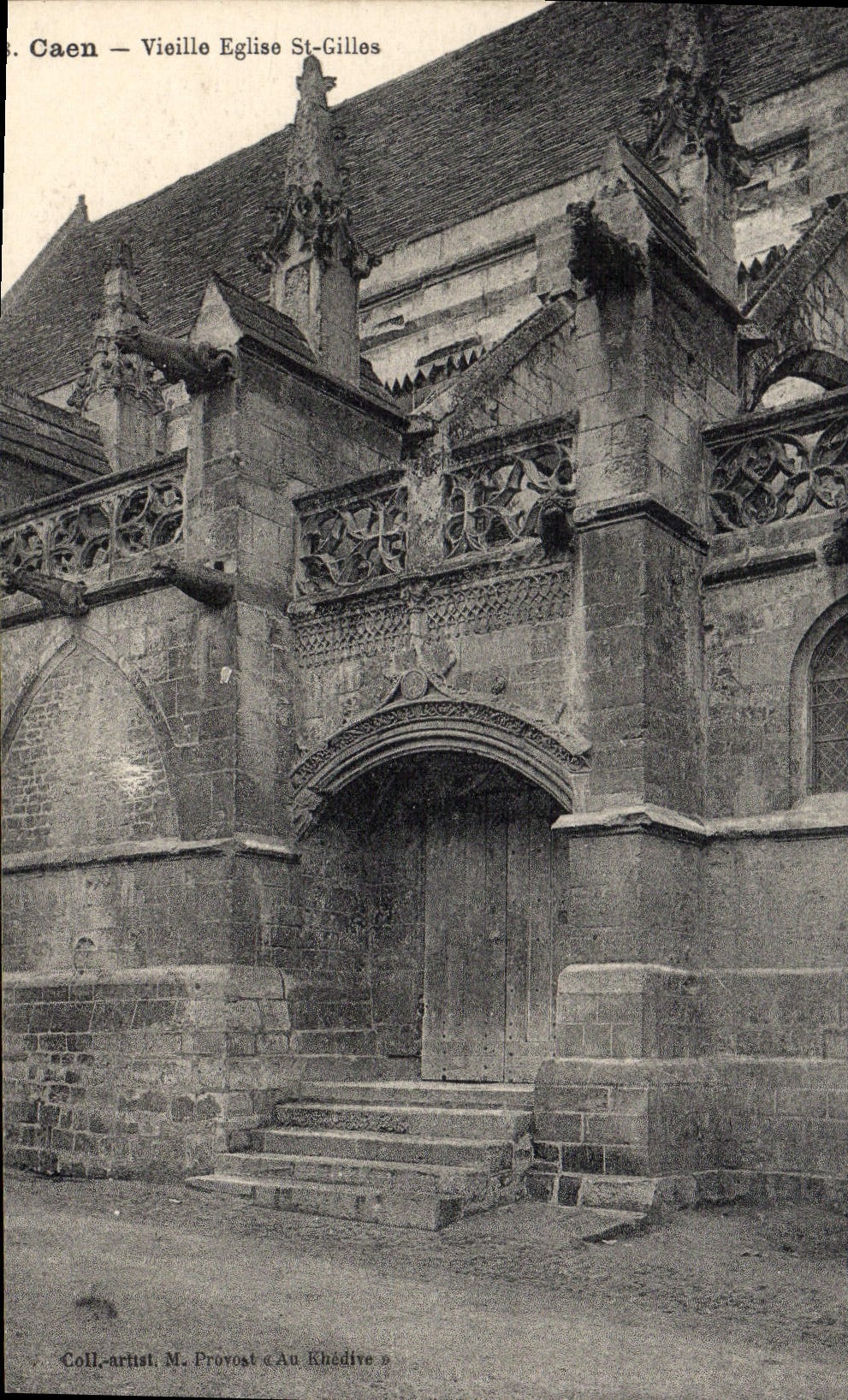 CPA Caen Visille Eglise St Gilles 