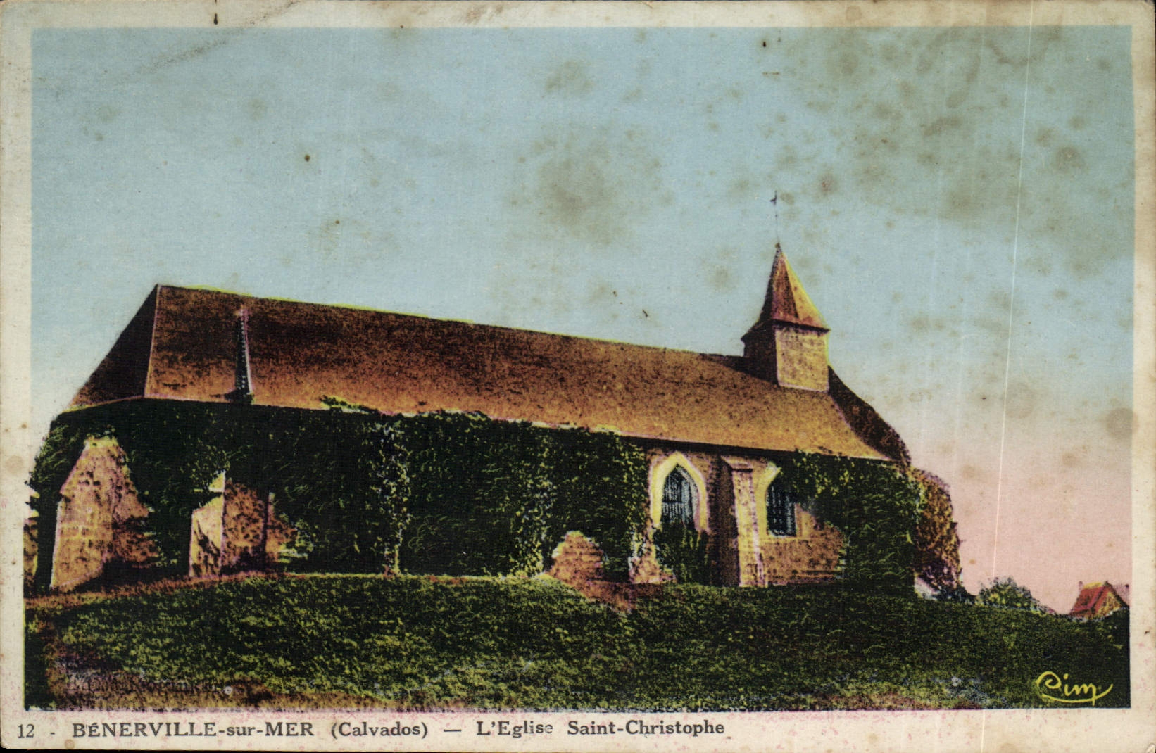 CPA Benerville sur Mer Calvados l'Eglise Saint Christophe 