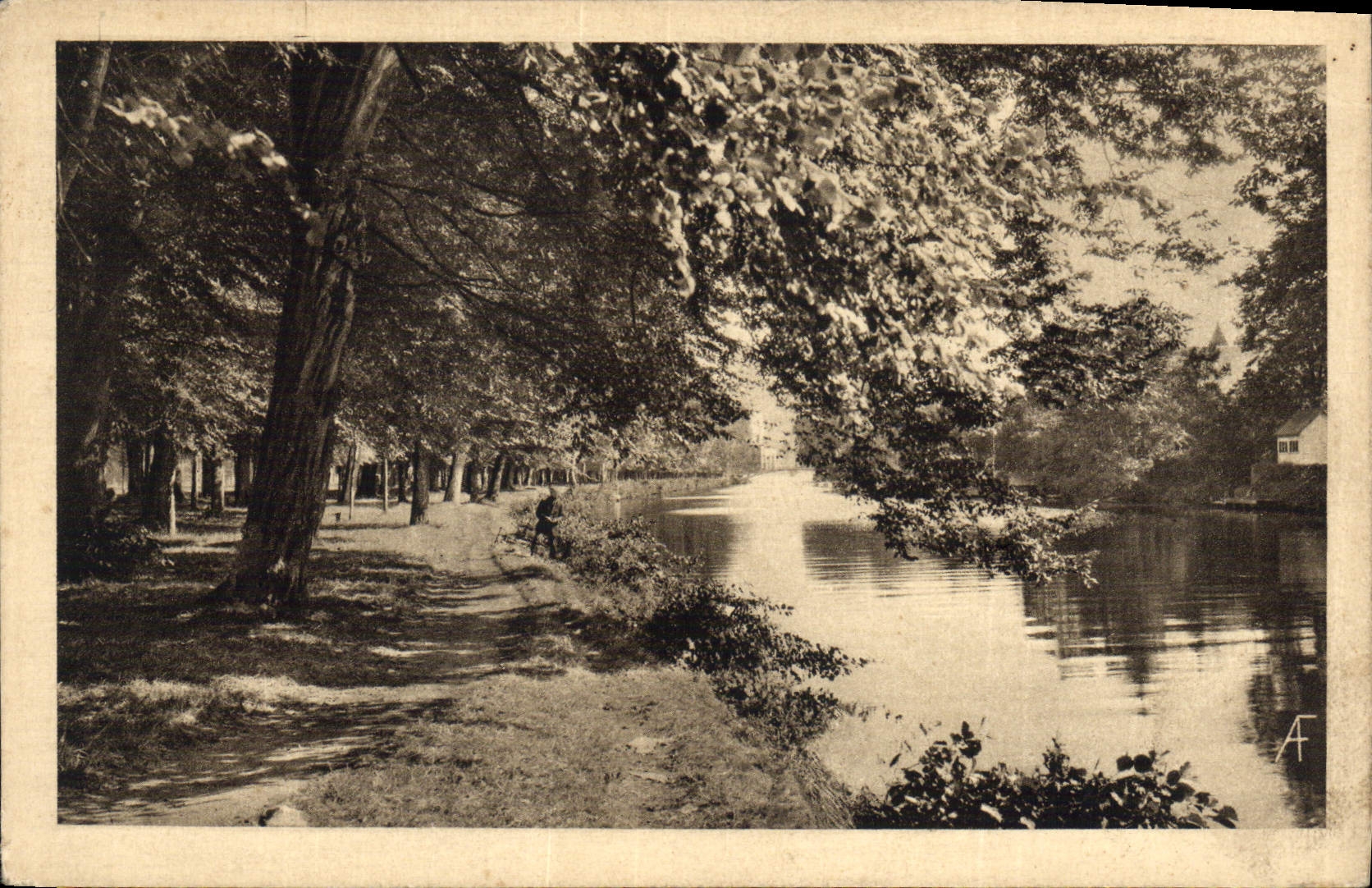 CPA Caen Bord de l'Orne 
