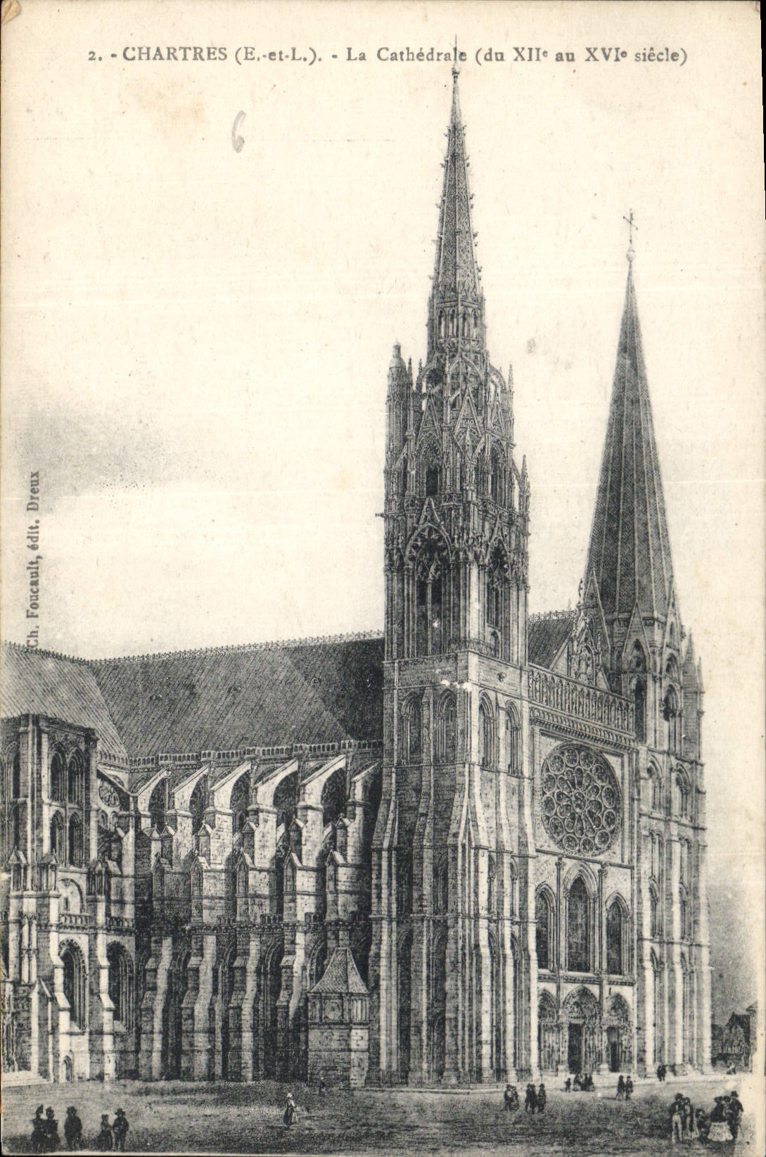 CPA Chartres La Cathedrale 