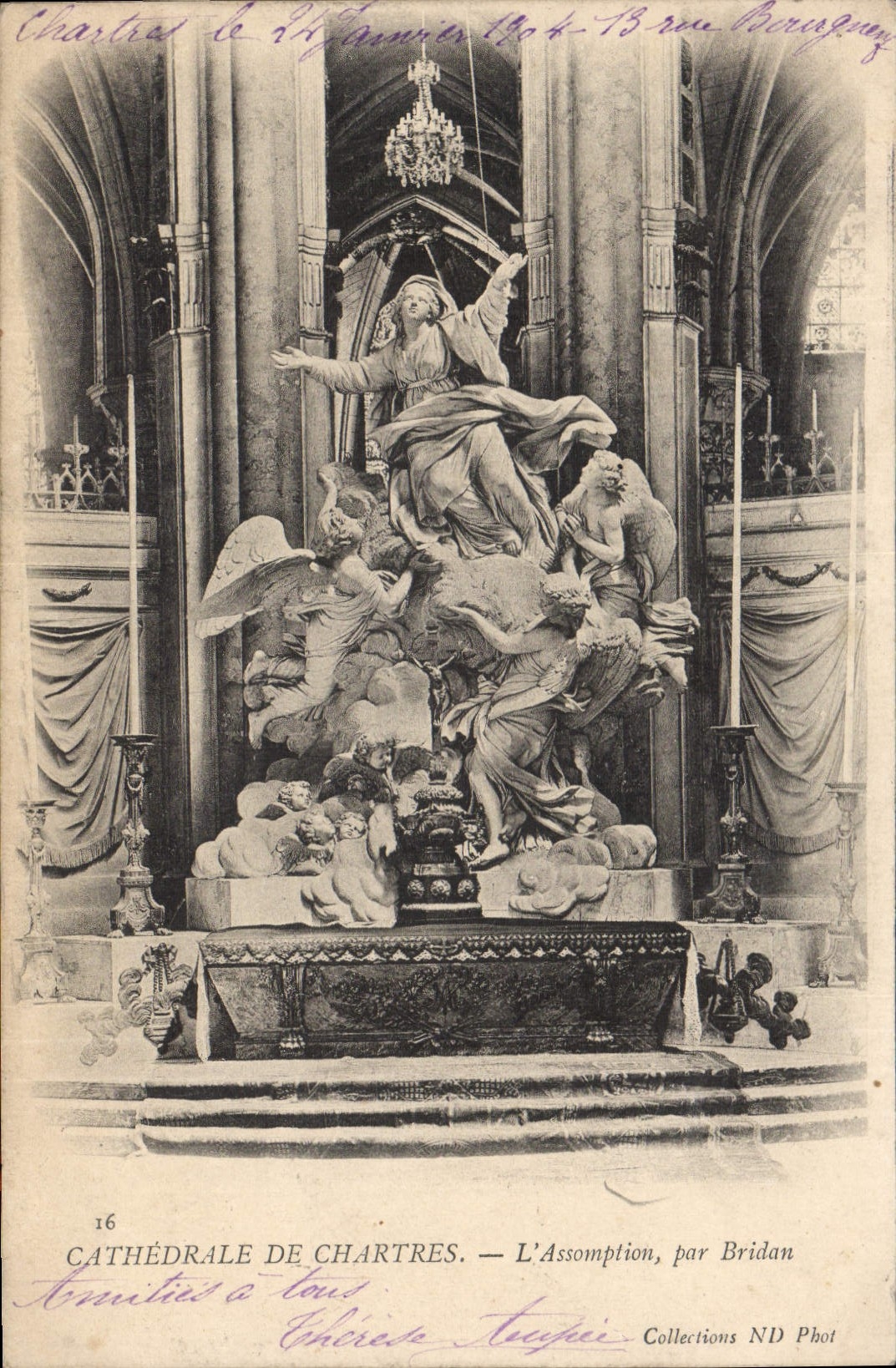 CPA Cathedrale de Chartres L'Assomption par Bridan