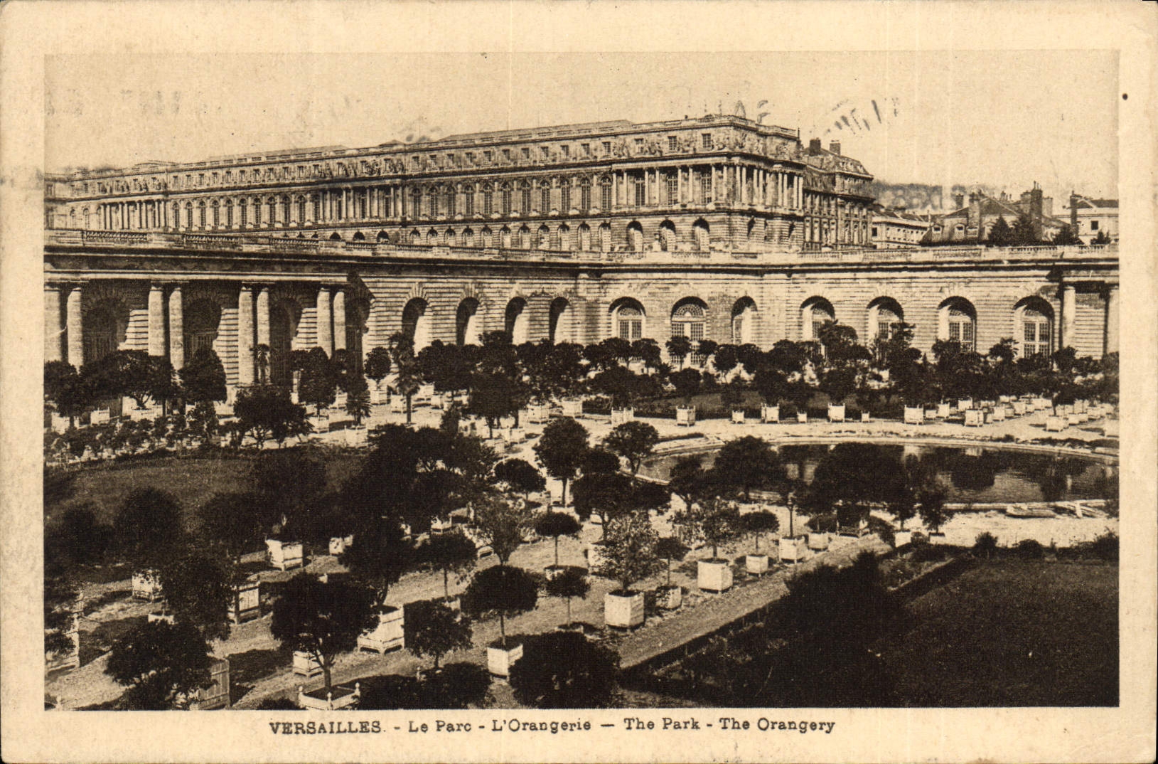 CPA Versailles La Pare L'Orangerie 