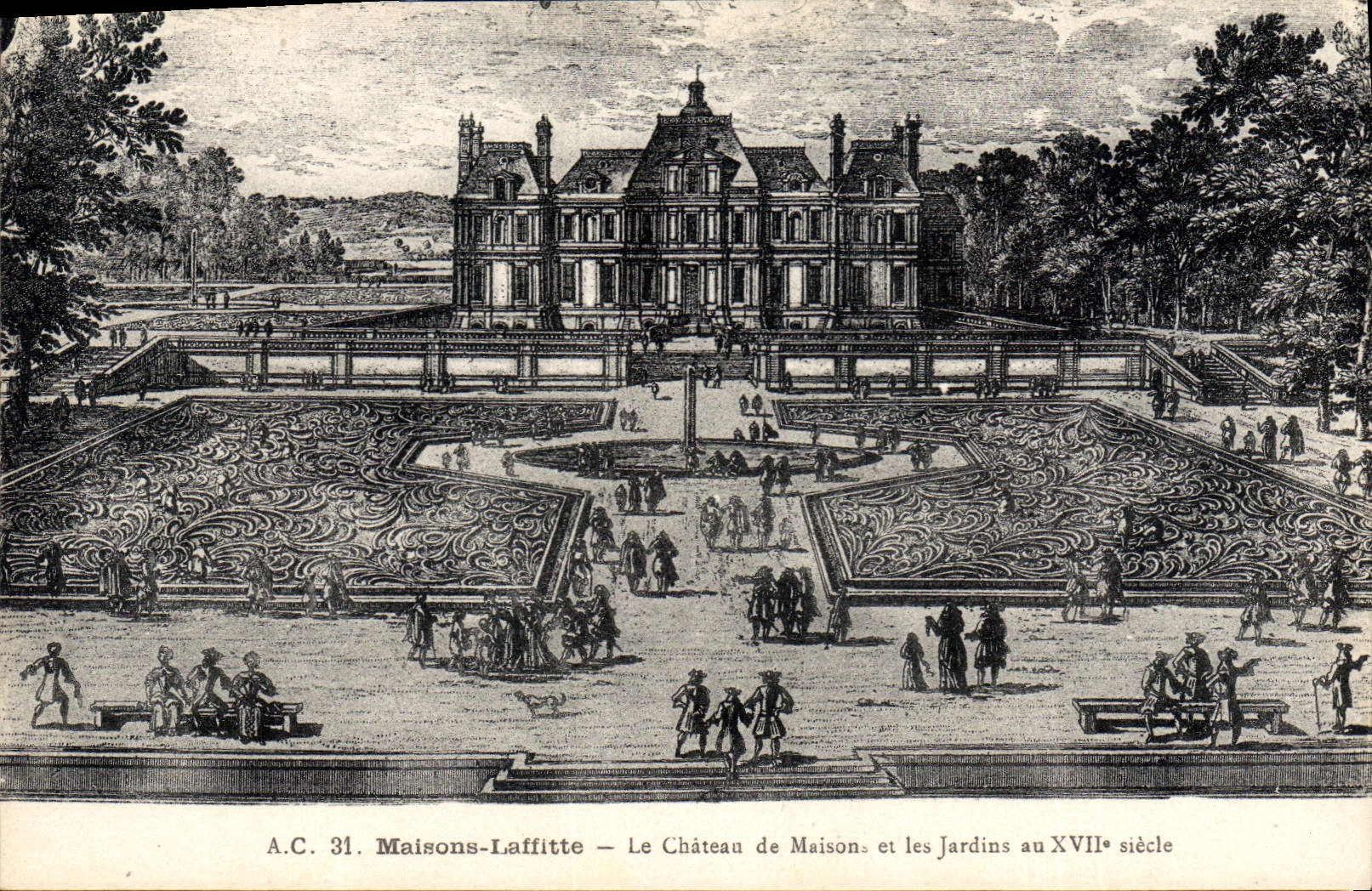 CPA Maisons Laffitte Le Chateau de Maison et les Jardins