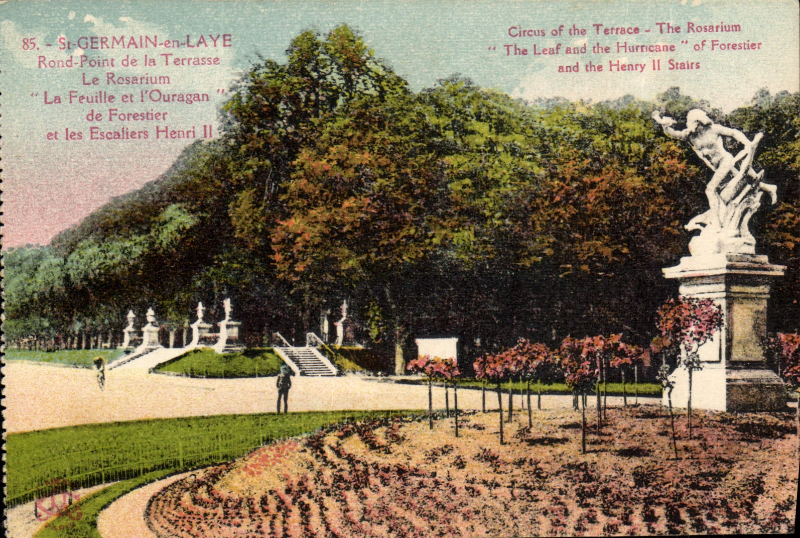 CPA St Germain en Laye Rond Point de la Terrasse