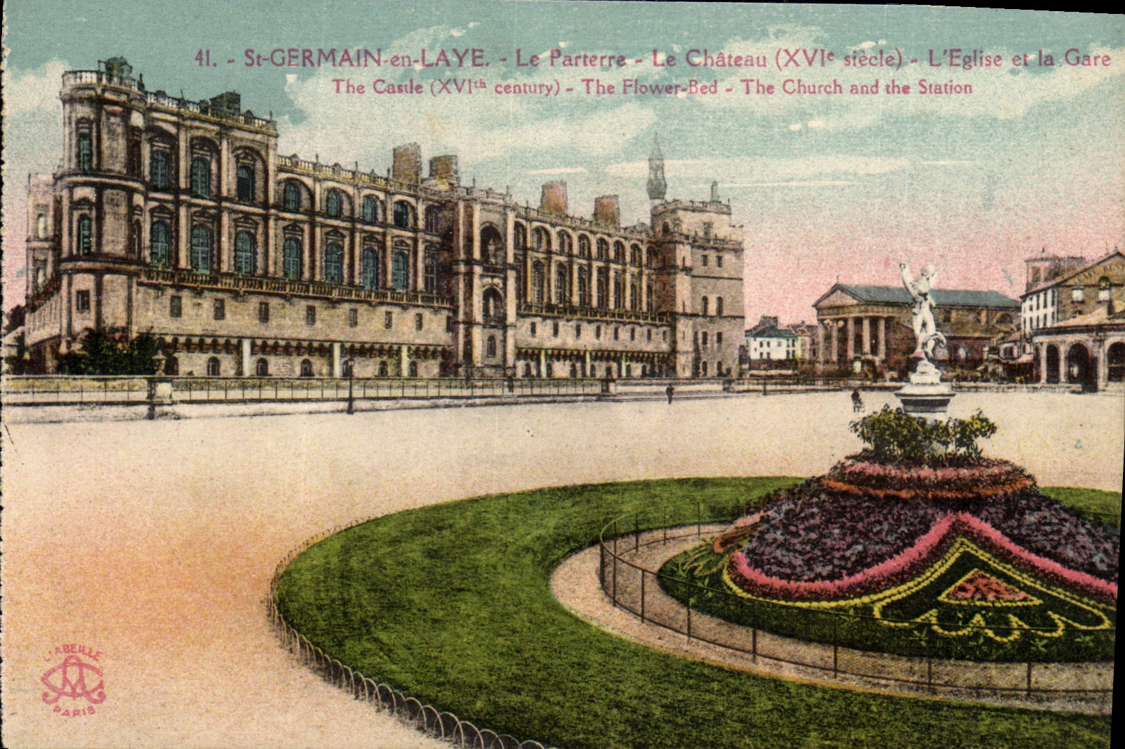 CPA St Germain en Laye Le Parterre Le Chateau 
