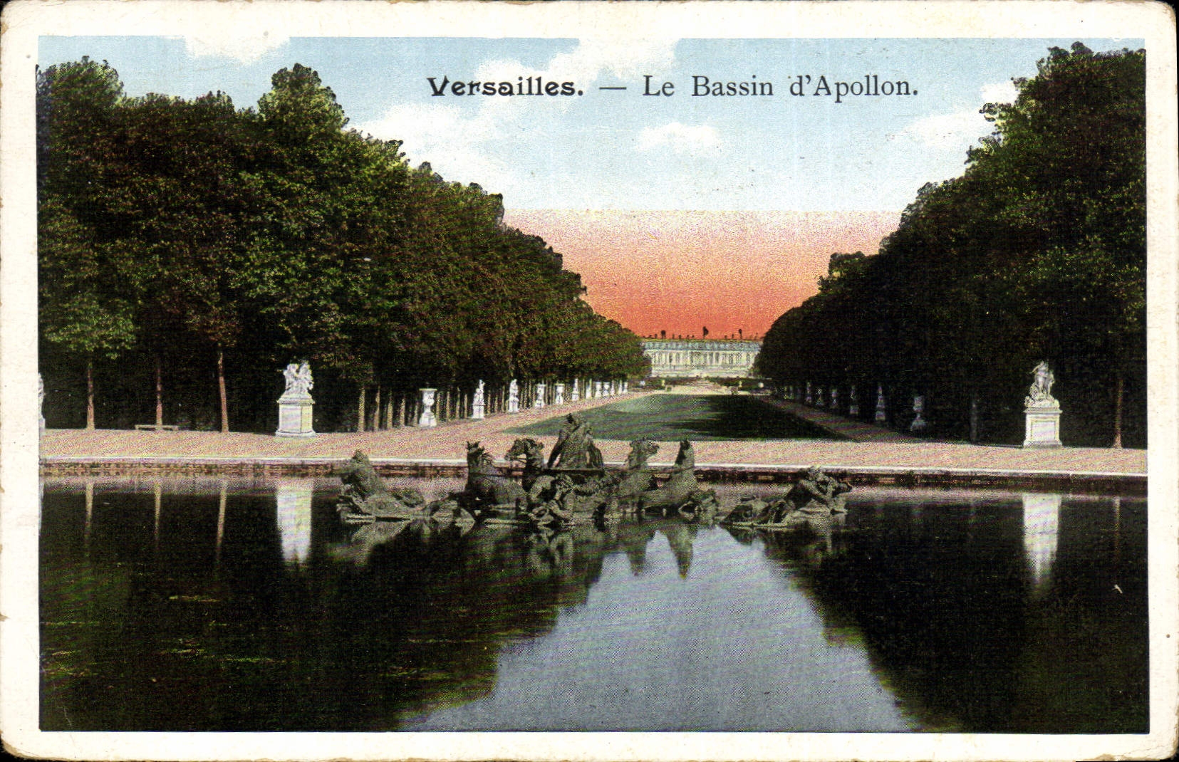 CPA Versailles Le Bassin d'Apollon 