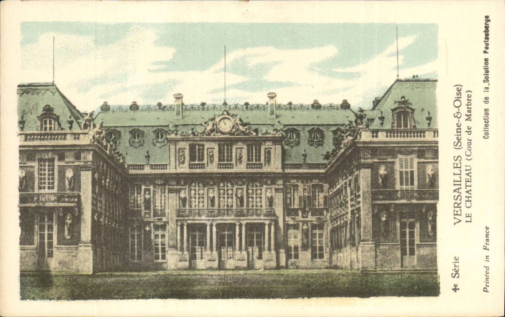 CPA Versailles Seine Oise Le Chateau cour de Marbre 