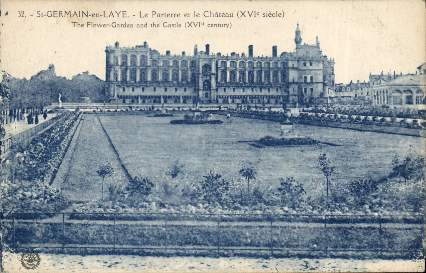 CPA St. Germain en Laye Le Parterre et le Chateau 