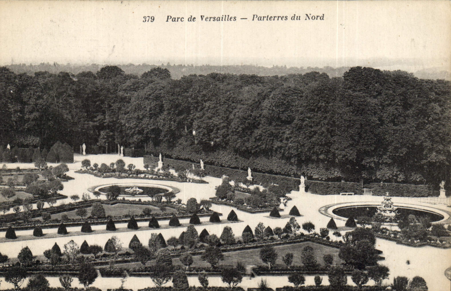 CPA Parc de Versailles Parterres du Nord 