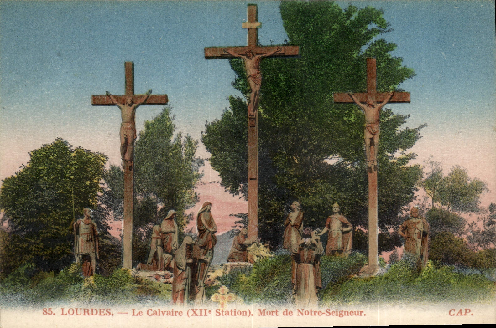 CPA Lourdes La Calvaire Mort de Notre Seigneur 