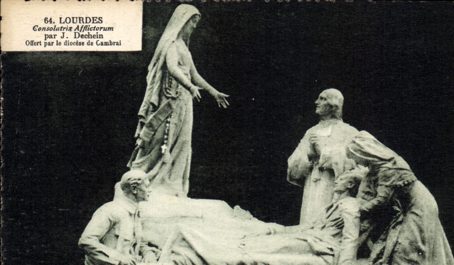 CPA Lourdes Consolatris Affictorum par J Dechein 