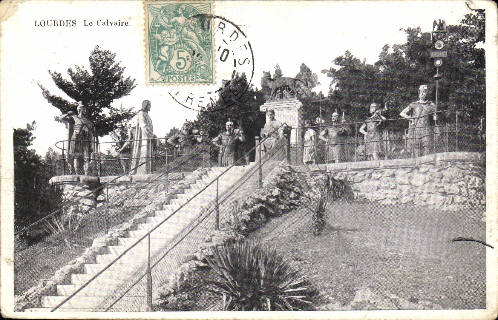 CPA Lourdes Le Calvaire 