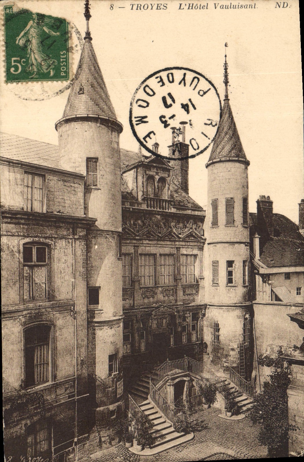 CPA Troyes L'Hotel Vauluisant 