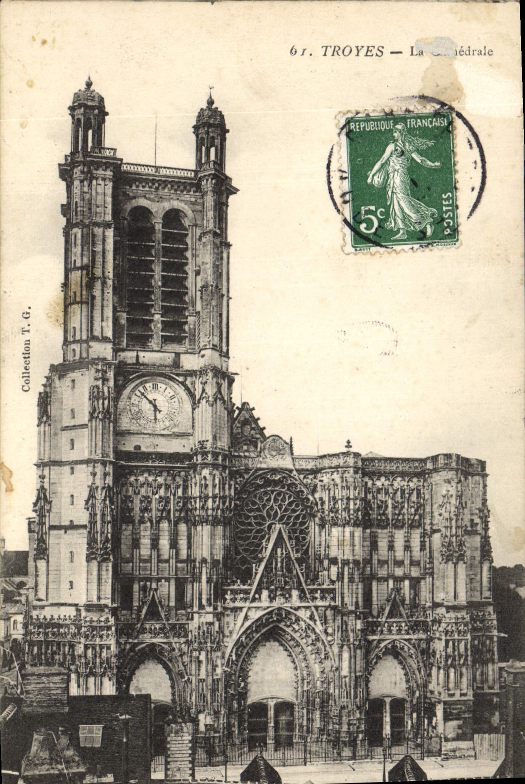 CPA Troyes La Cathedrale 