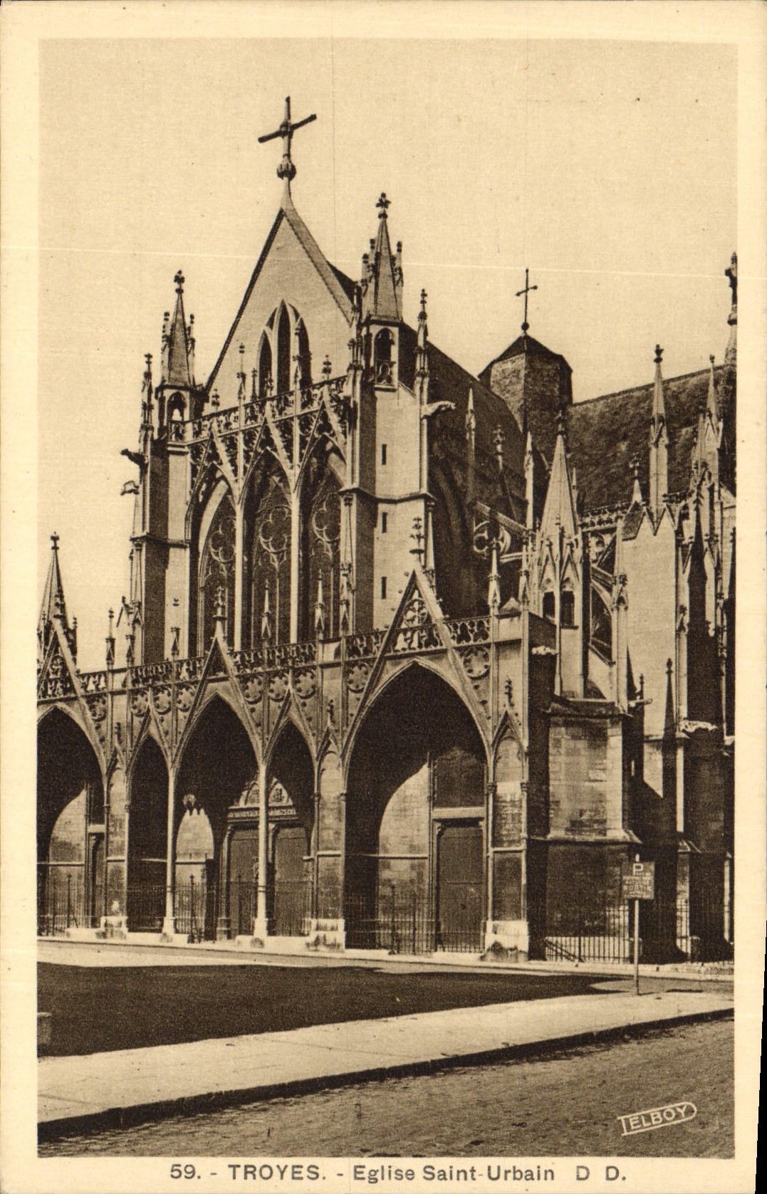 CPA Troyes Eglise Saint Urbain 