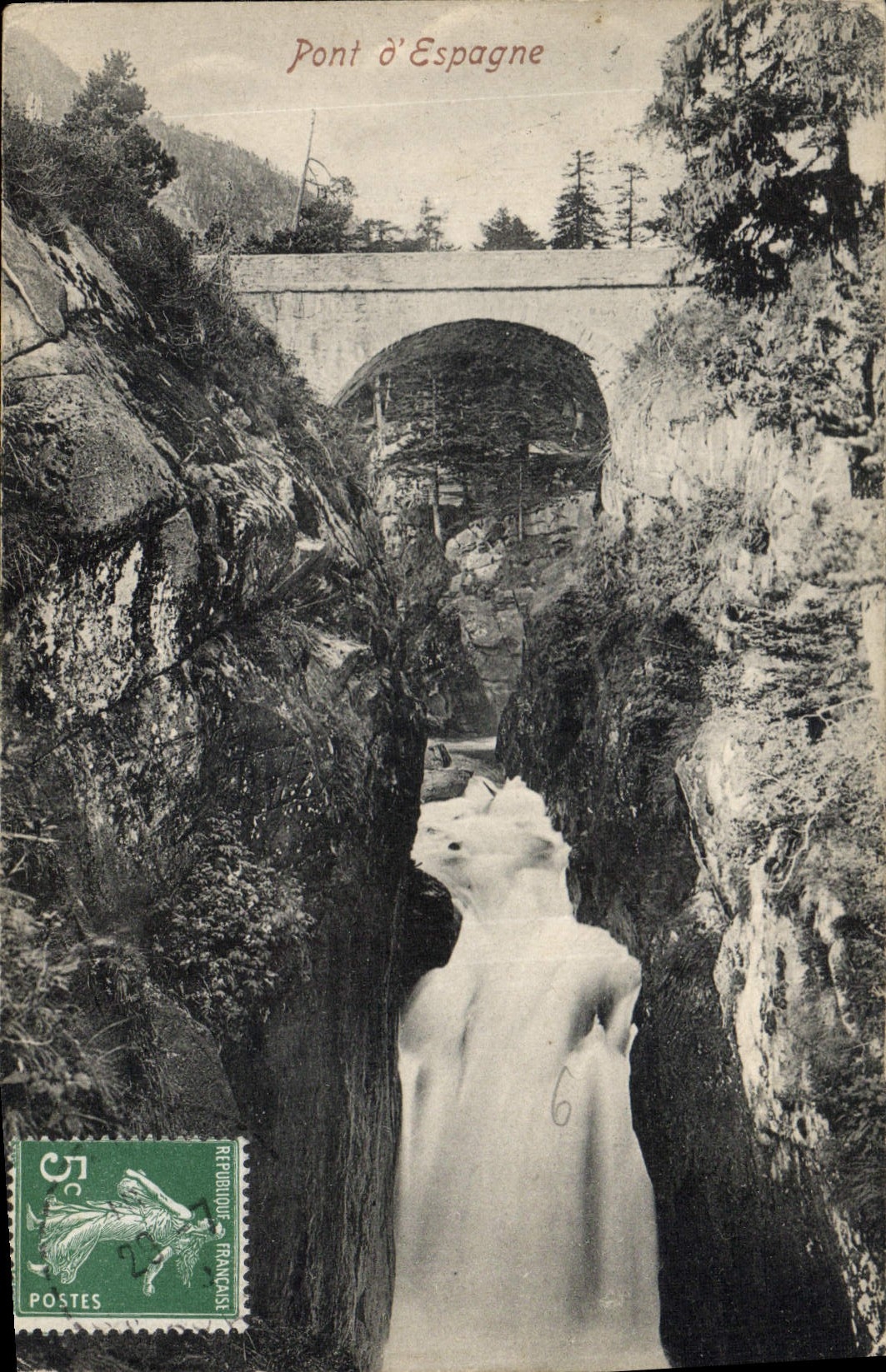 CPA Pont d'Espagne 
