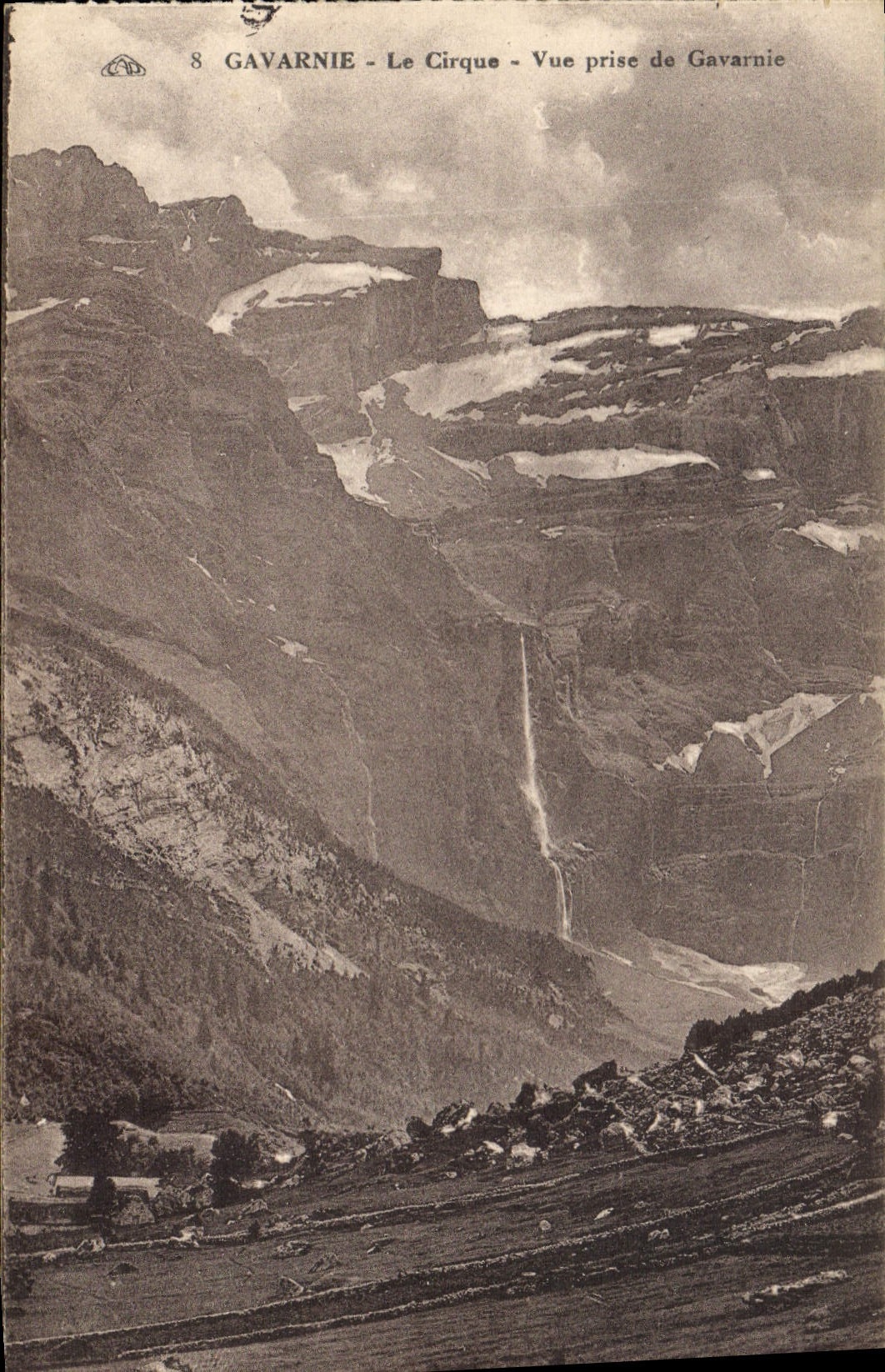 CPA Gavarnie Le Cirque Vue prise de Gavarnie 