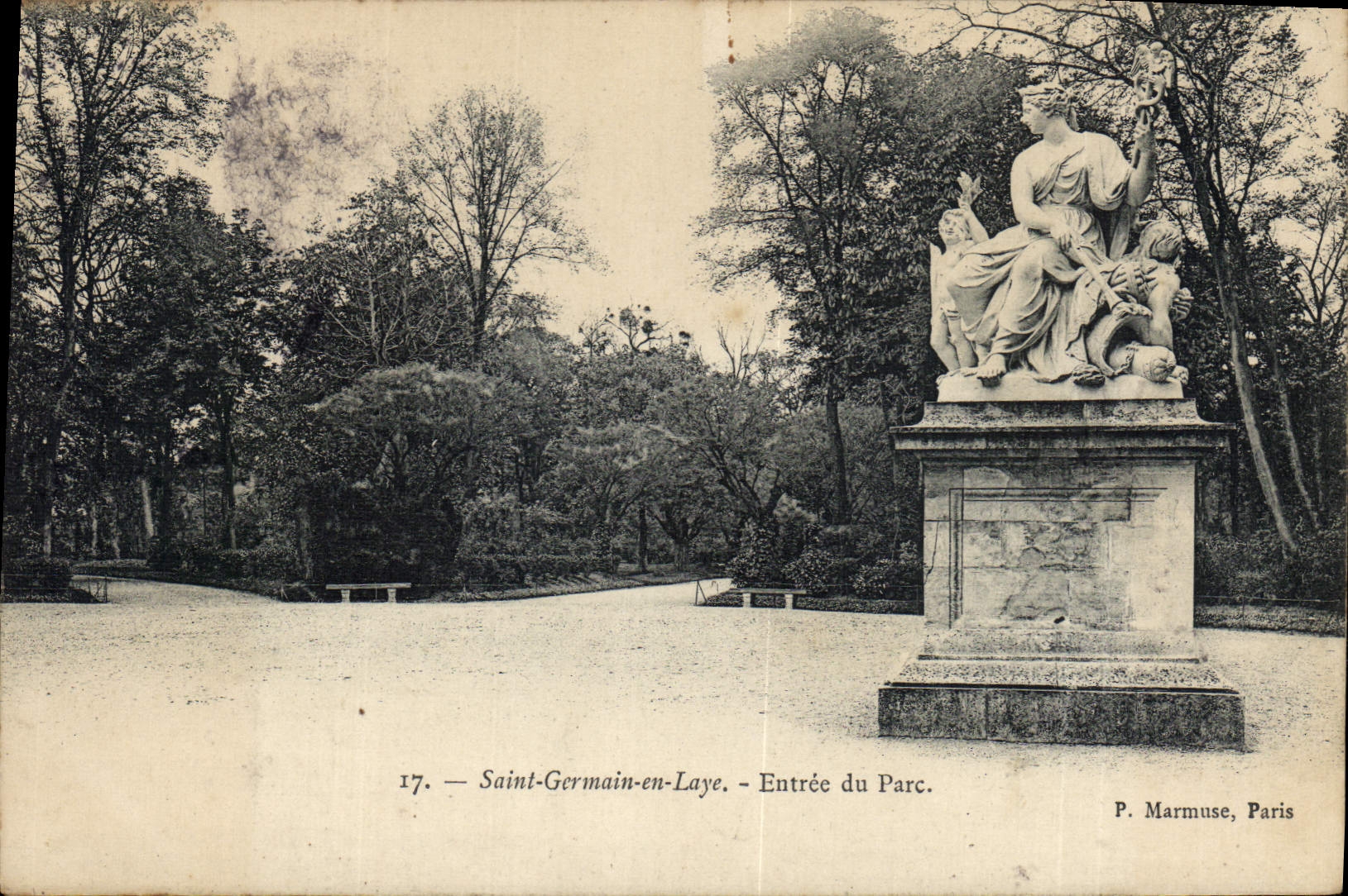 CPA Saint Germain en Laye Entree du Parc