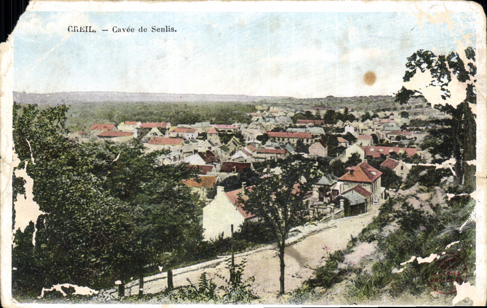 CPA Creil Cavee de Senlis 
