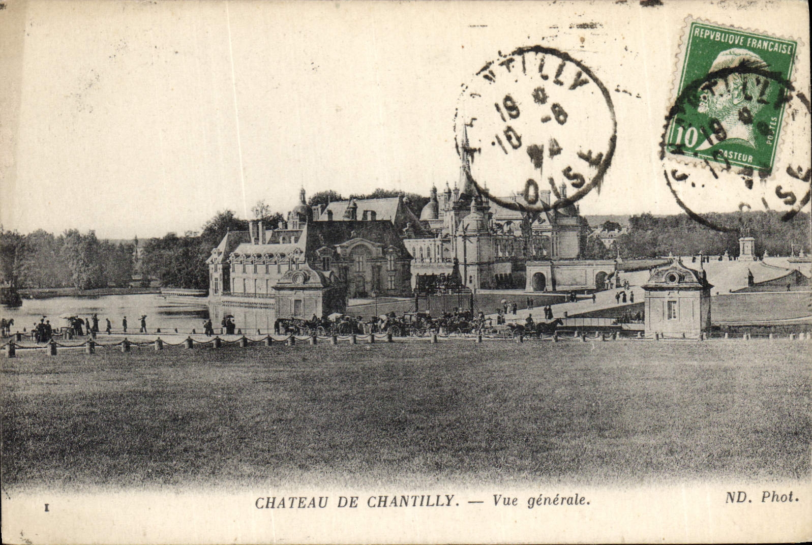 CPA Chateau de Chantilly Vue generale 