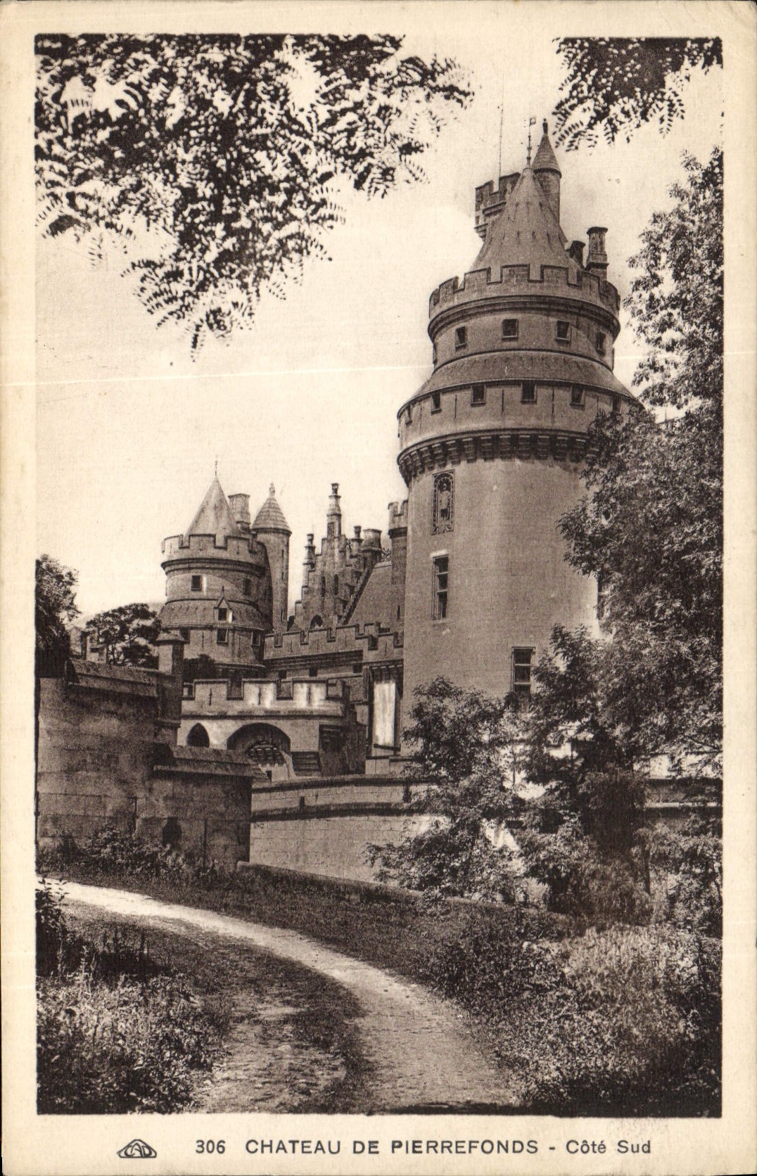 CPA Chateau de Pieerefonds Cote Sud 