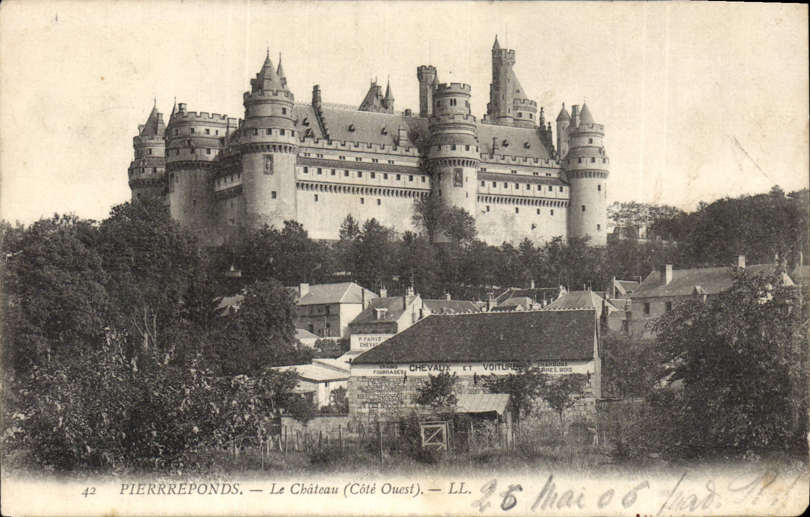 CPA Pierrefonds Le Chateau Cote Ouest
