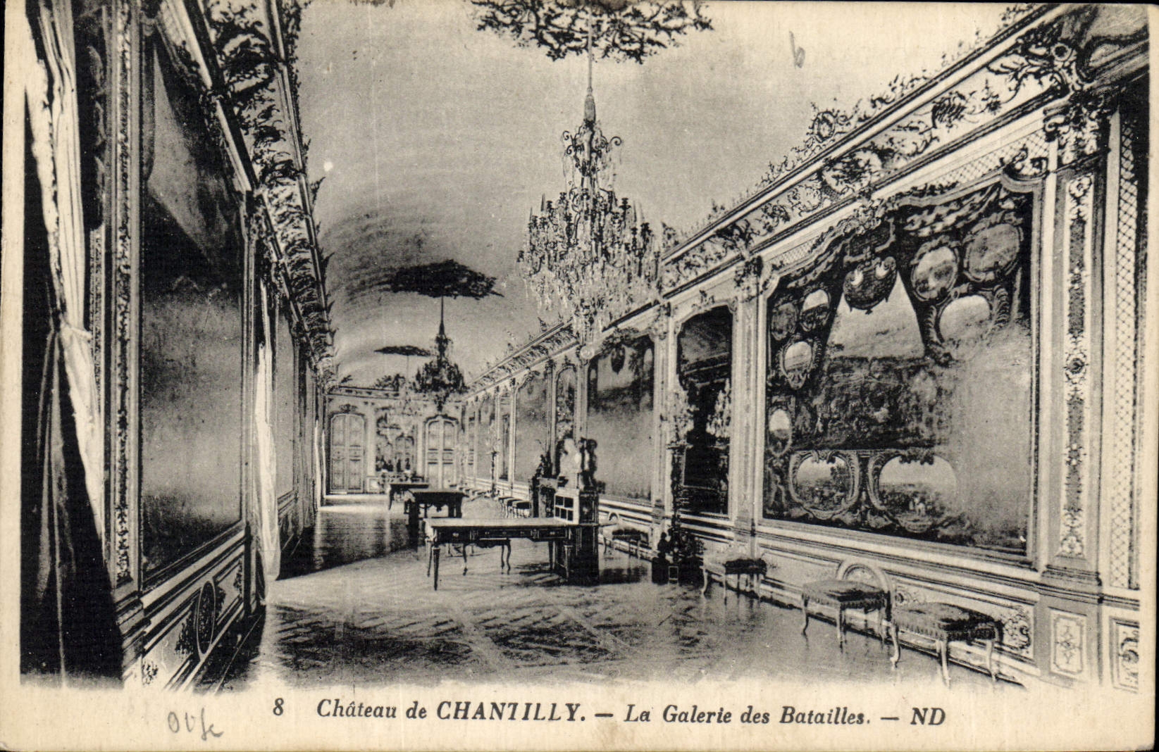 CPA Chateau de Chantilly La Galerie des Batailles 