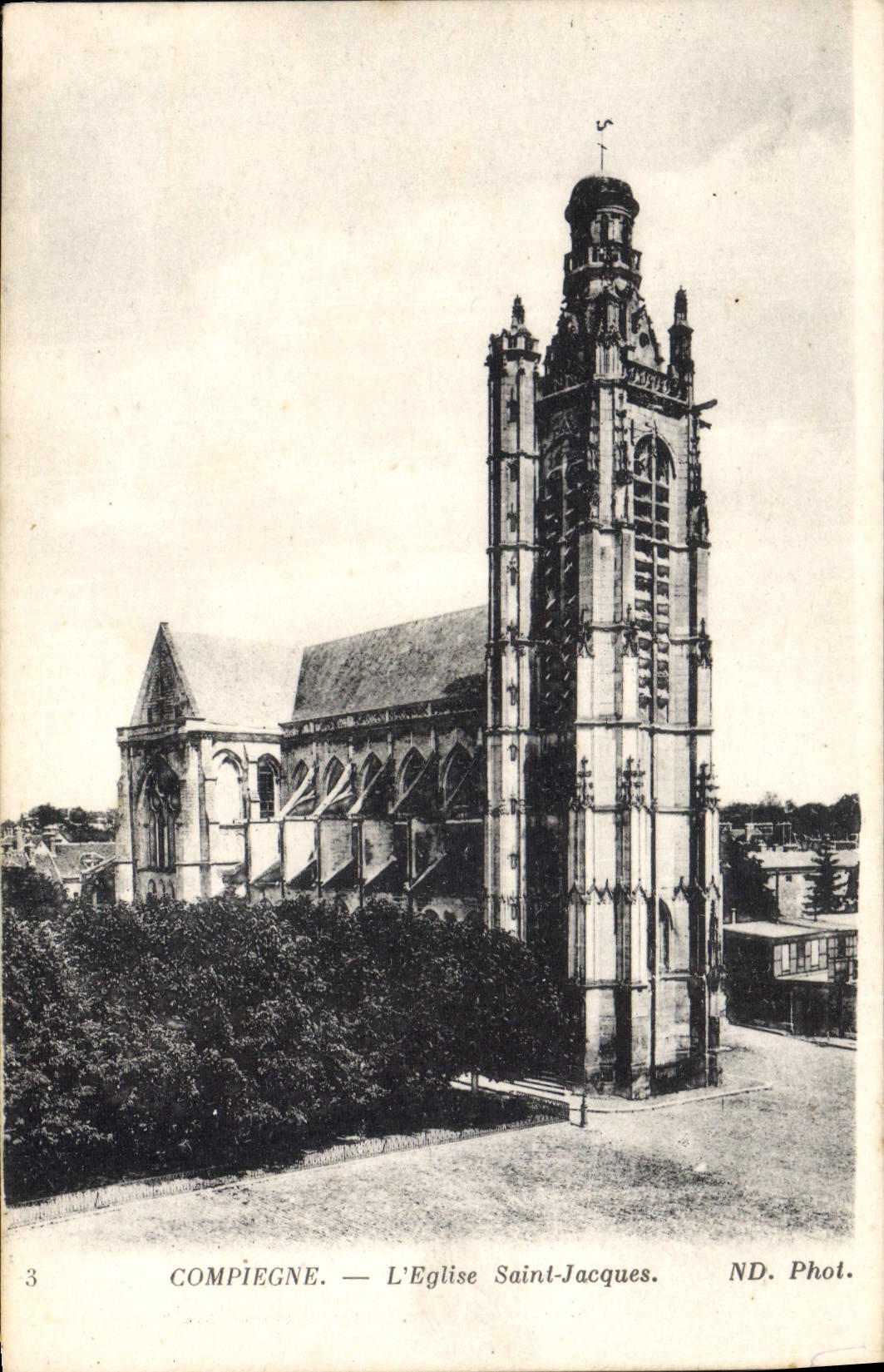CPA Compiegne L'Eglise Saint Jacques 
