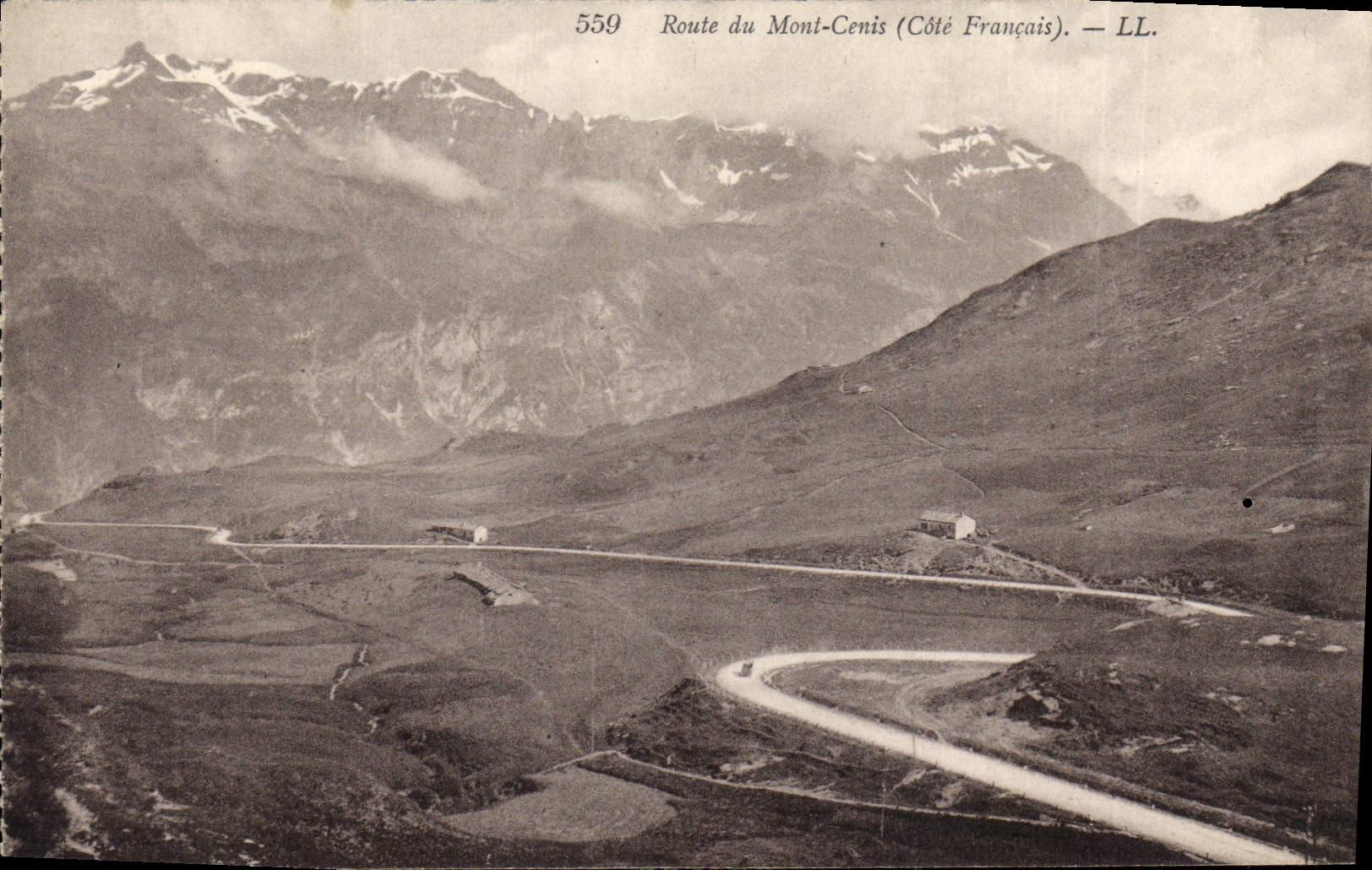CPA Route du Mont Cenis Cote Francais
