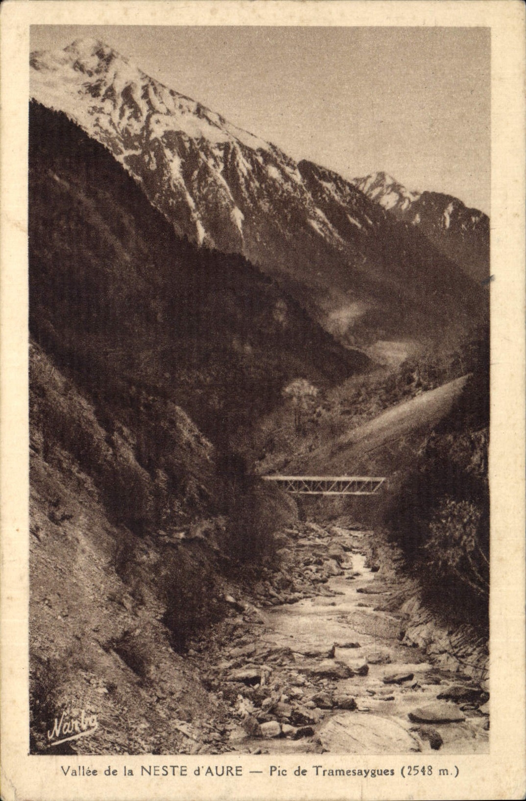 CPA Valle de la Neste d'Aure Pic de Tramesaygues