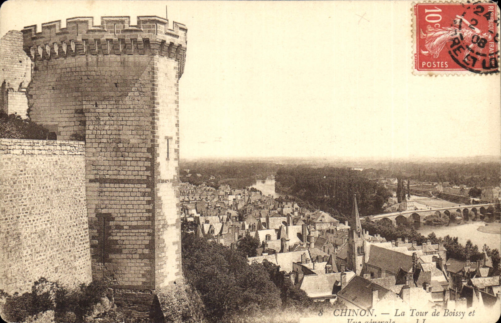CPA Chinon La Tour de Boissy 