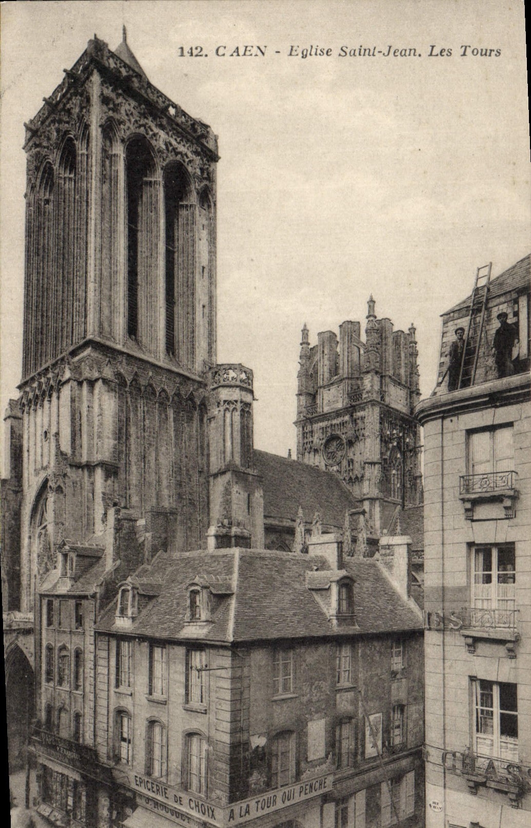 CPA Caen Eglise Saint Jean Les Tours 