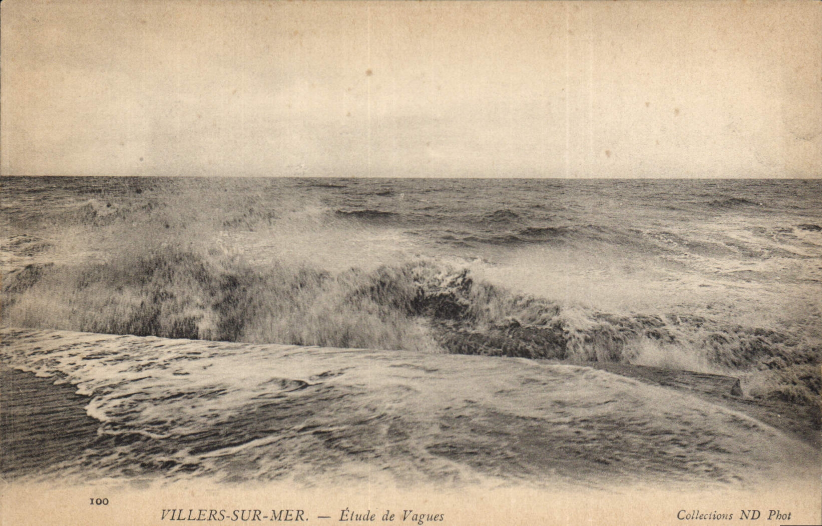 CPA Villers sur Mer Etude de Vagues