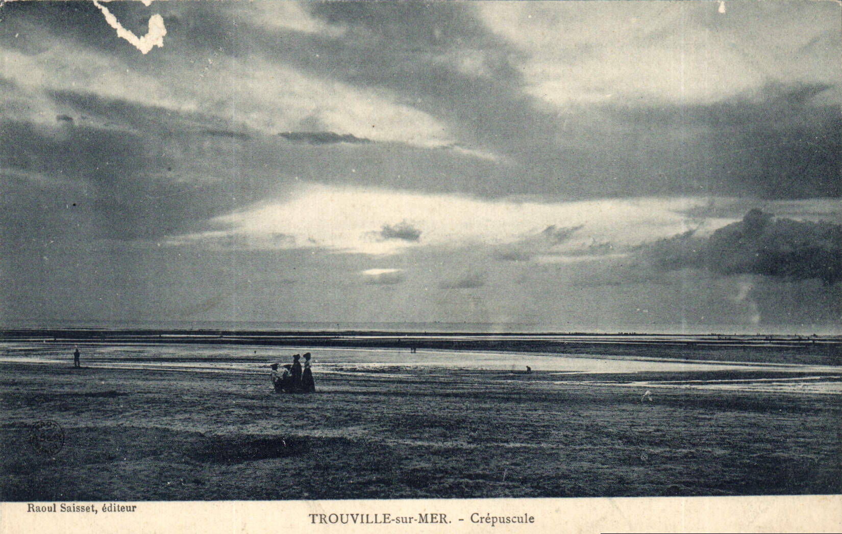 CPA Trouville su Mer Crepuscule 