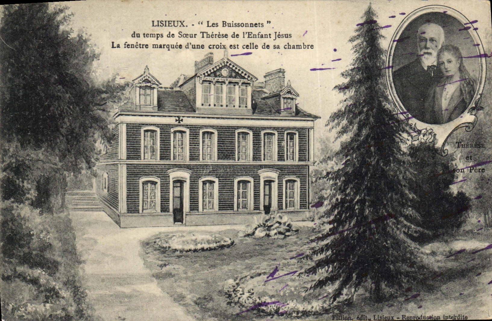 CPA Lisieux Les Buissonnets du temps desoeur Therese de l'Enfant Jesus 